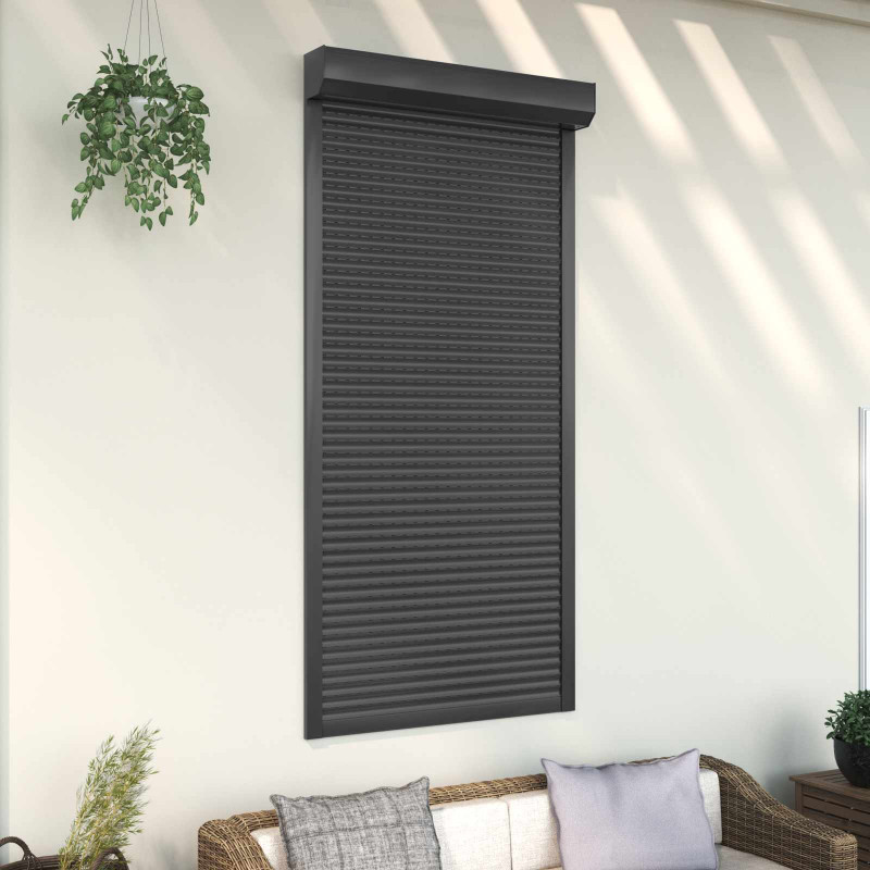 Roleta Antracyt 100 x 210 cm Aluminium i poliuretan