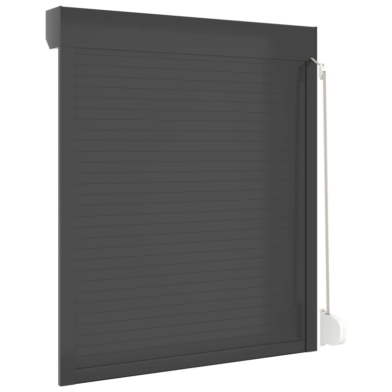 Roleta Antracyt 110 x 130 cm Aluminium i poliuretan