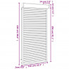 Roleta Antracyt 110 x 220 cm Aluminium i poliuretan