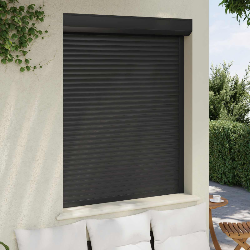 Roleta Antracyt 120 x 150 cm Aluminium i poliuretan