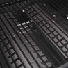 Grill gazowy z palnikiem z kołem Srebrny Stal z metalowym wężem