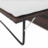 Sofa ogrodowa, rattan PE, brązowa