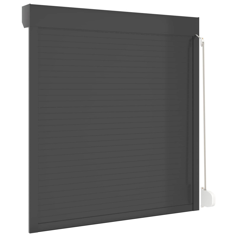 Roleta Antracyt 130 x 140 cm Aluminium i poliuretan