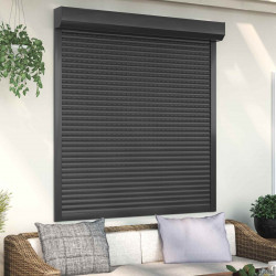 Roleta Antracyt 140 x 150 cm Aluminium i poliuretan