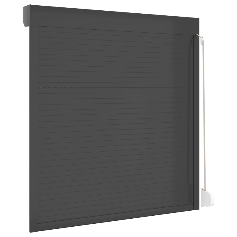 Roleta Antracyt 140 x 150 cm Aluminium i poliuretan
