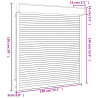 Roleta Antracyt 140 x 150 cm Aluminium i poliuretan