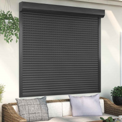Roleta Antracyt 160 x 150 cm Aluminium i poliuretan