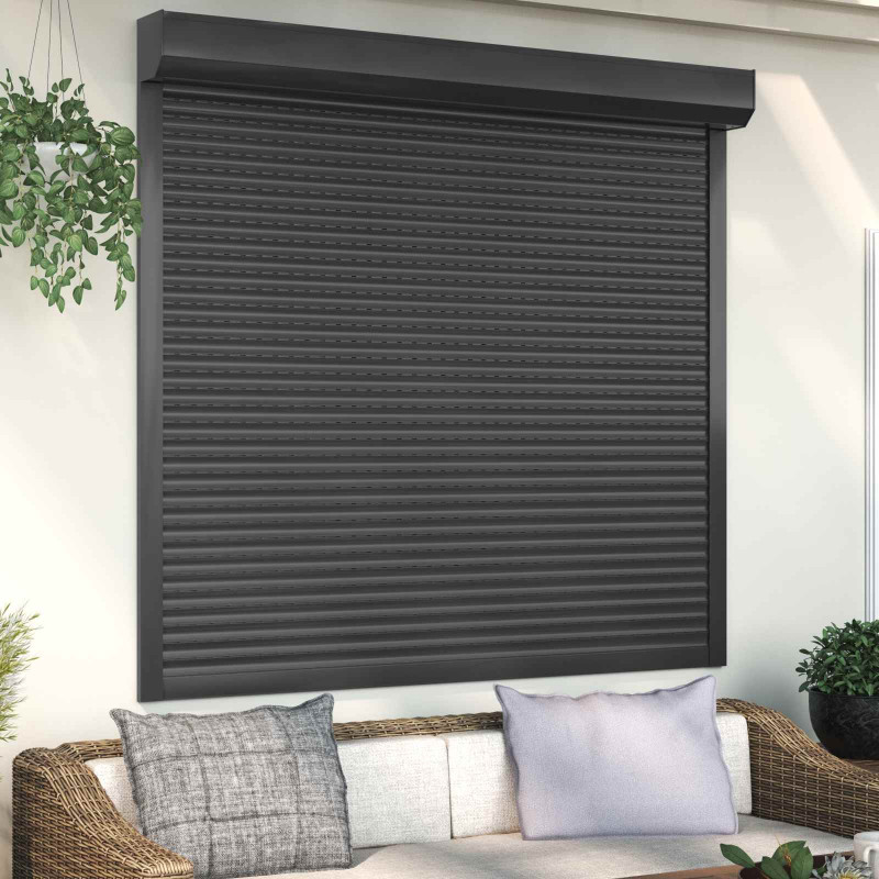 Roleta Antracyt 160 x 150 cm Aluminium i poliuretan