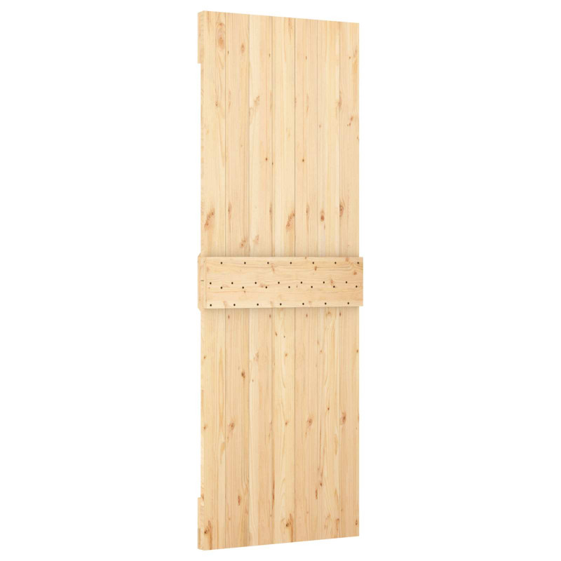 Drzwi NARVIK Naturalny 70 x 210 cm Lite Drewno Sosnowe