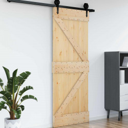 Drzwi NARVIK Naturalny 85 x 210 cm Lite Drewno Sosnowe