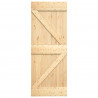 Drzwi NARVIK Naturalny 85 x 210 cm Lite Drewno Sosnowe