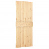 Drzwi NARVIK Naturalny 85 x 210 cm Lite Drewno Sosnowe