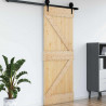 Drzwi NARVIK Naturalny 95 x 210 cm Lite Drewno Sosnowe