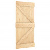 Drzwi NARVIK Naturalny 95 x 210 cm Lite Drewno Sosnowe