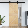 Drzwi NARVIK Naturalny 95 x 210 cm Lite Drewno Sosnowe
