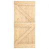 Drzwi NARVIK Naturalny 95 x 210 cm Lite Drewno Sosnowe