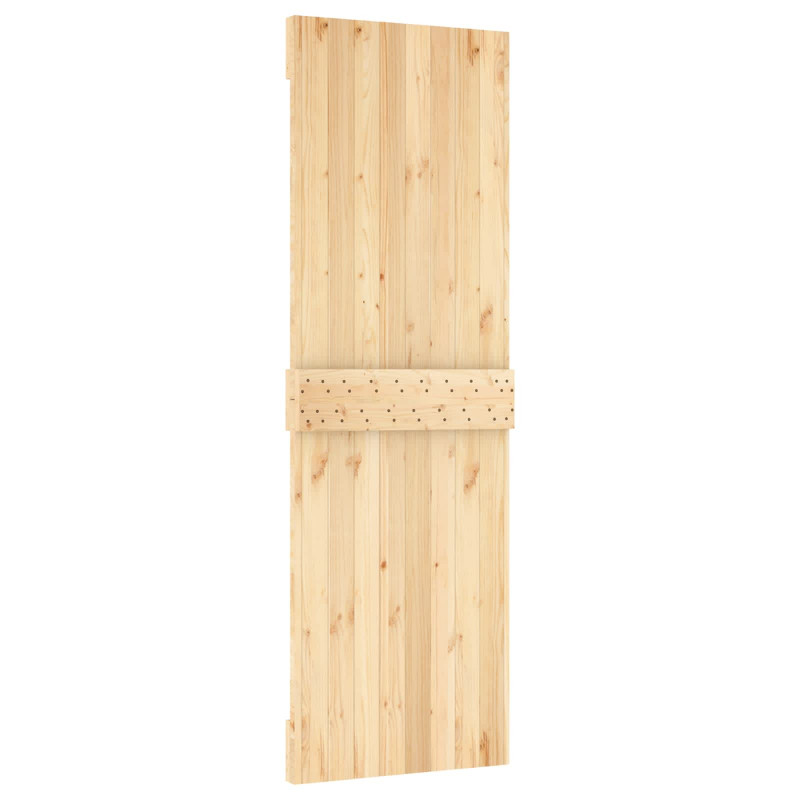 Drzwi NARVIK Naturalny 70 x 210 cm Lite Drewno Sosnowe