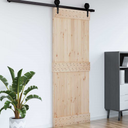 Drzwi NARVIK Naturalny 80 x 210 cm Lite Drewno Sosnowe