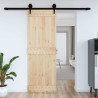 Drzwi NARVIK Naturalny 80 x 210 cm Lite Drewno Sosnowe
