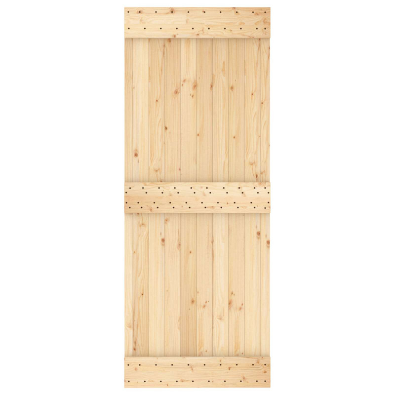 Drzwi NARVIK Naturalny 80 x 210 cm Lite Drewno Sosnowe