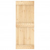 Drzwi NARVIK Naturalny 80 x 210 cm Lite Drewno Sosnowe