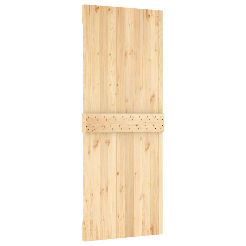 Drzwi NARVIK Naturalny 80 x 210 cm Lite Drewno Sosnowe