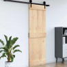 Drzwi NARVIK Naturalny 85 x 210 cm Lite Drewno Sosnowe