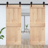 Drzwi NARVIK Naturalny 85 x 210 cm Lite Drewno Sosnowe