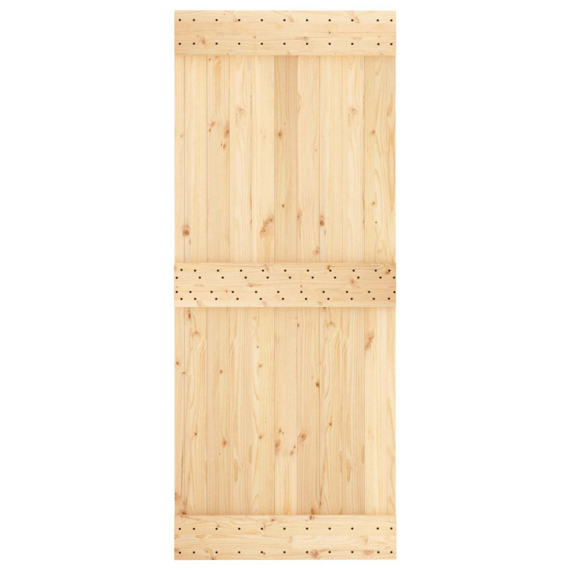 Drzwi NARVIK Naturalny 85 x 210 cm Lite Drewno Sosnowe