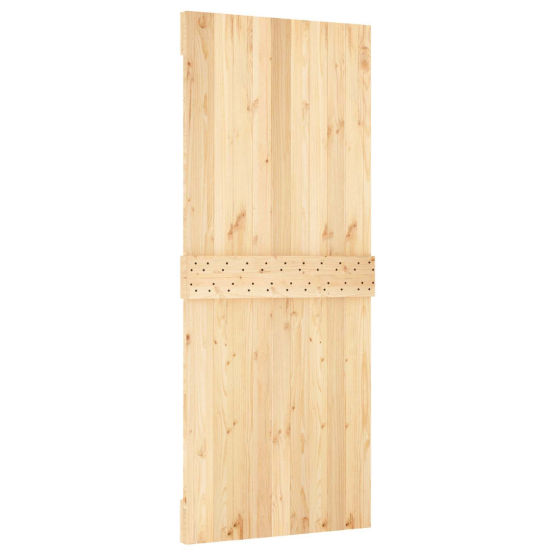 Drzwi NARVIK Naturalny 85 x 210 cm Lite Drewno Sosnowe