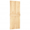 Drzwi NARVIK Naturalny 85 x 210 cm Lite Drewno Sosnowe