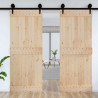 Drzwi NARVIK Naturalny 90 x 210 cm Lite Drewno Sosnowe