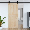 Drzwi NARVIK Naturalny 90 x 210 cm Lite Drewno Sosnowe
