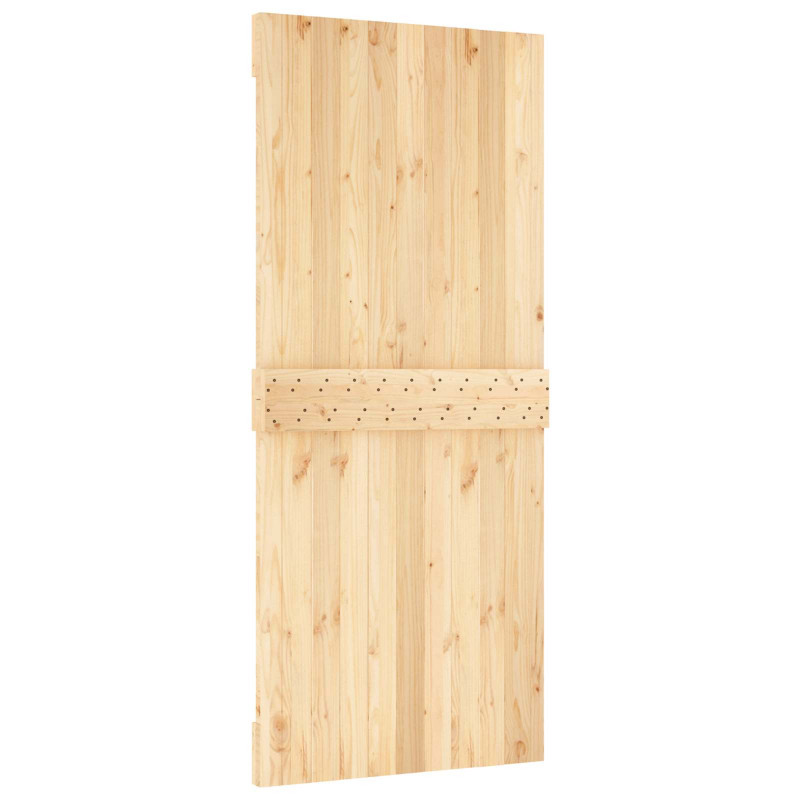 Drzwi NARVIK Naturalny 90 x 210 cm Lite Drewno Sosnowe