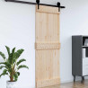 Drzwi NARVIK Naturalny 95 x 210 cm Lite Drewno Sosnowe