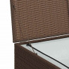 Skrzynia ogrodowa, brązowa, 150 x 100 x 100 cm, rattan PE