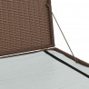 Skrzynia ogrodowa, brązowa, 150 x 100 x 100 cm, rattan PE