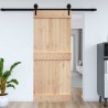 Drzwi NARVIK Naturalny 95 x 210 cm Lite Drewno Sosnowe