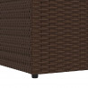 Skrzynia ogrodowa, brązowa, 150 x 100 x 100 cm, rattan PE