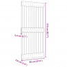 Drzwi NARVIK Naturalny 95 x 210 cm Lite Drewno Sosnowe