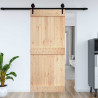 Drzwi NARVIK Naturalny 100 x 210 cm Lite Drewno Sosnowe