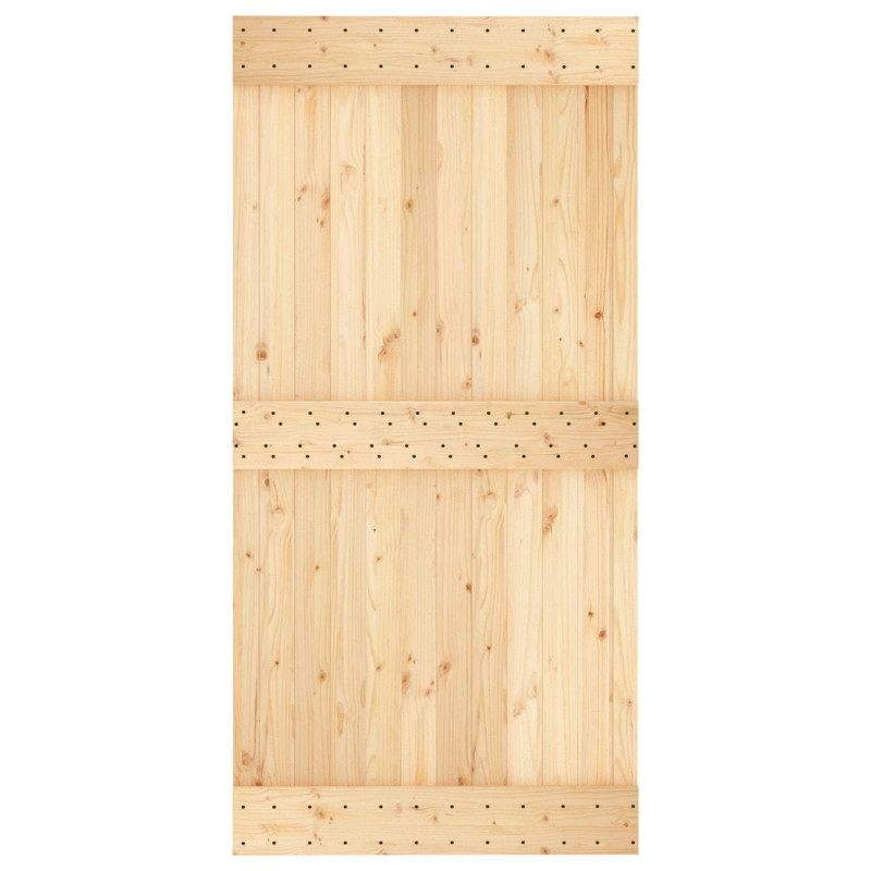 Drzwi NARVIK Naturalny 100 x 210 cm Lite Drewno Sosnowe