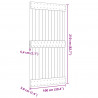 Drzwi NARVIK Naturalny 100 x 210 cm Lite Drewno Sosnowe