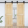 Drzwi NARVIK Naturalny 70 x 210 cm Lite Drewno Sosnowe