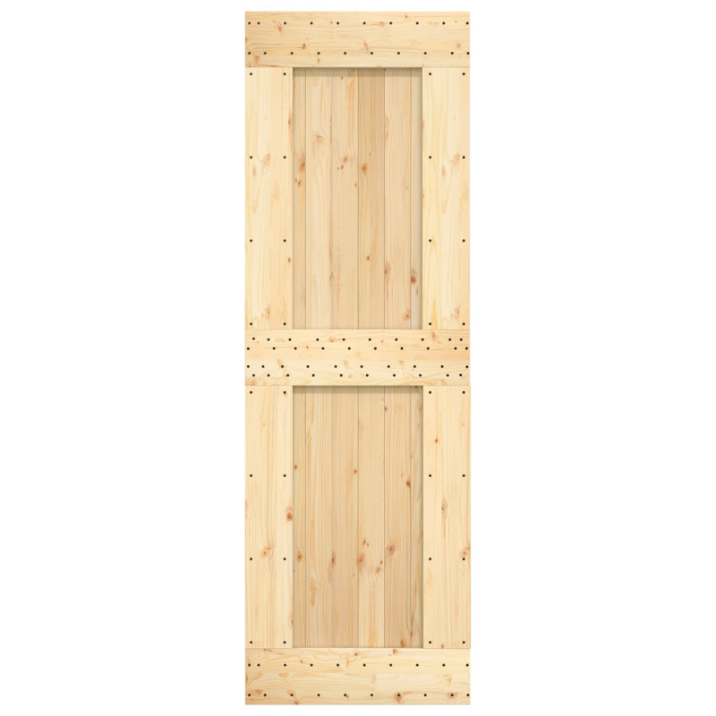 Drzwi NARVIK Naturalny 70 x 210 cm Lite Drewno Sosnowe