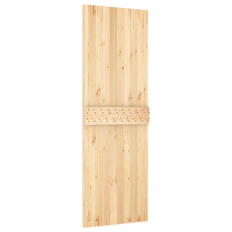 Drzwi NARVIK Naturalny 70 x 210 cm Lite Drewno Sosnowe
