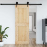 Drzwi NARVIK Naturalny 80 x 210 cm Lite Drewno Sosnowe