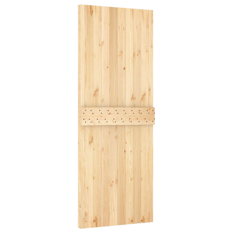 Drzwi NARVIK Naturalny 80 x 210 cm Lite Drewno Sosnowe