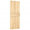 Drzwi NARVIK Naturalny 80 x 210 cm Lite Drewno Sosnowe