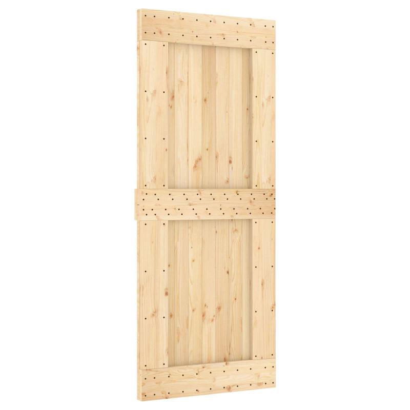 Drzwi NARVIK Naturalny 85 x 210 cm Lite Drewno Sosnowe